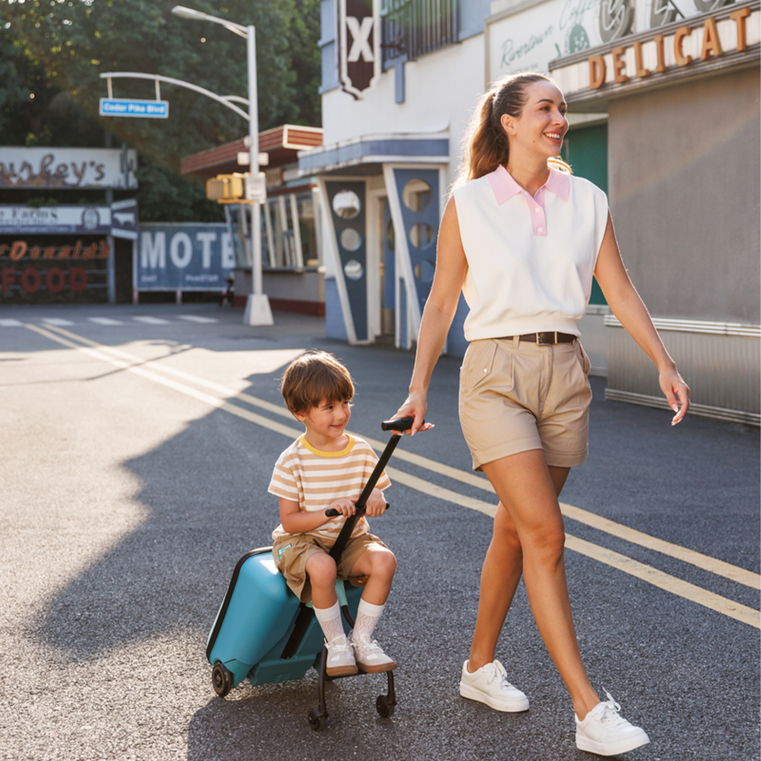 Micro Ride On Luggage Eazy Allrounder - Blue