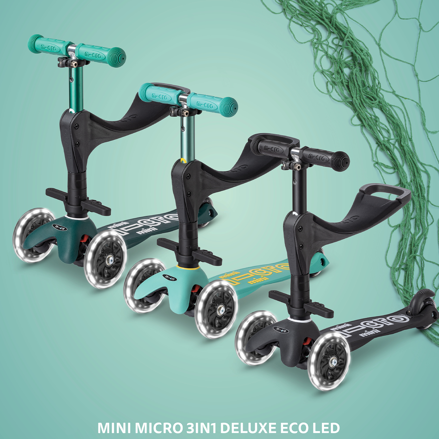 Micro Mini 3in1 Deluxe ECO LED - Mint