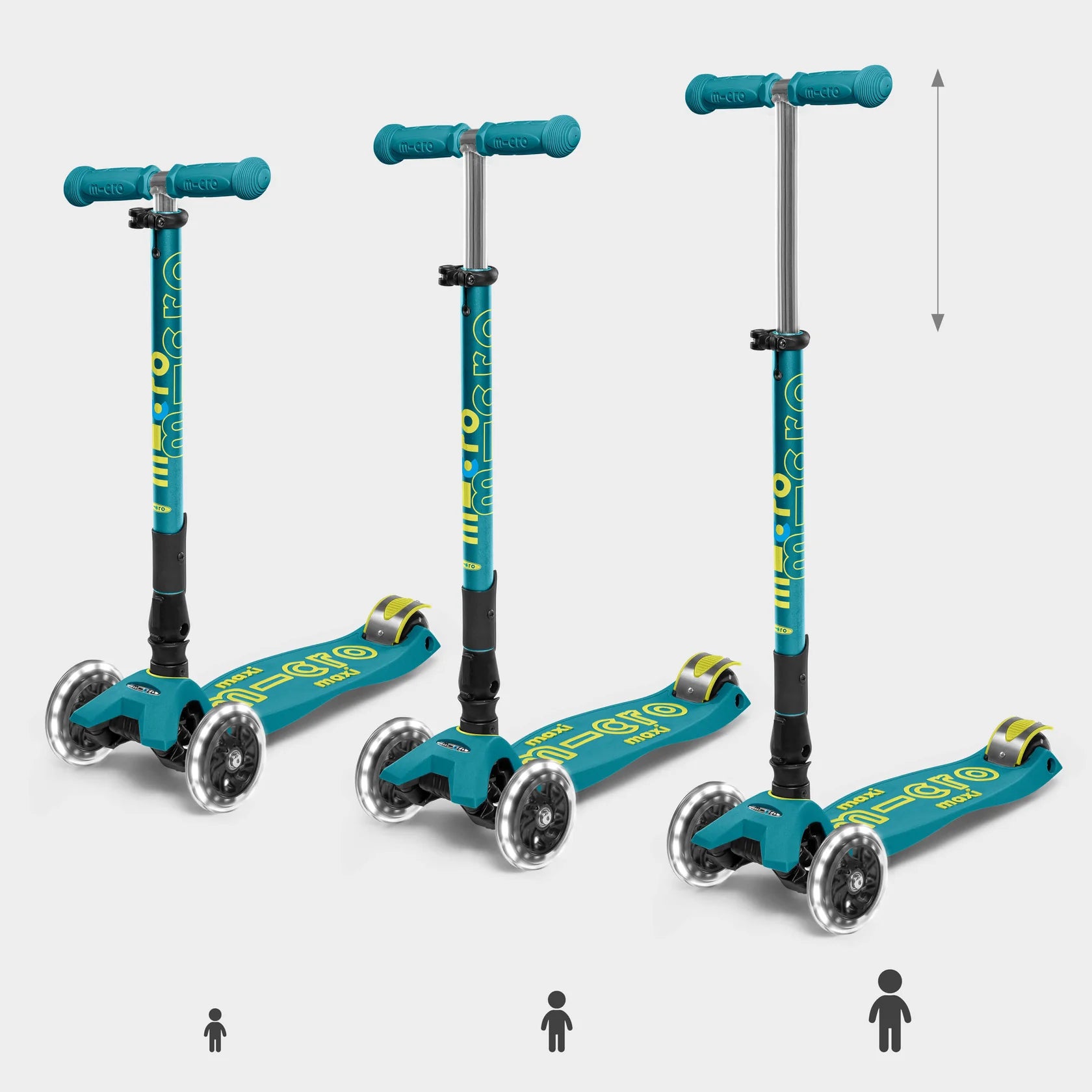 Maxi Micro Deluxe Foldable LED - Petrol Green