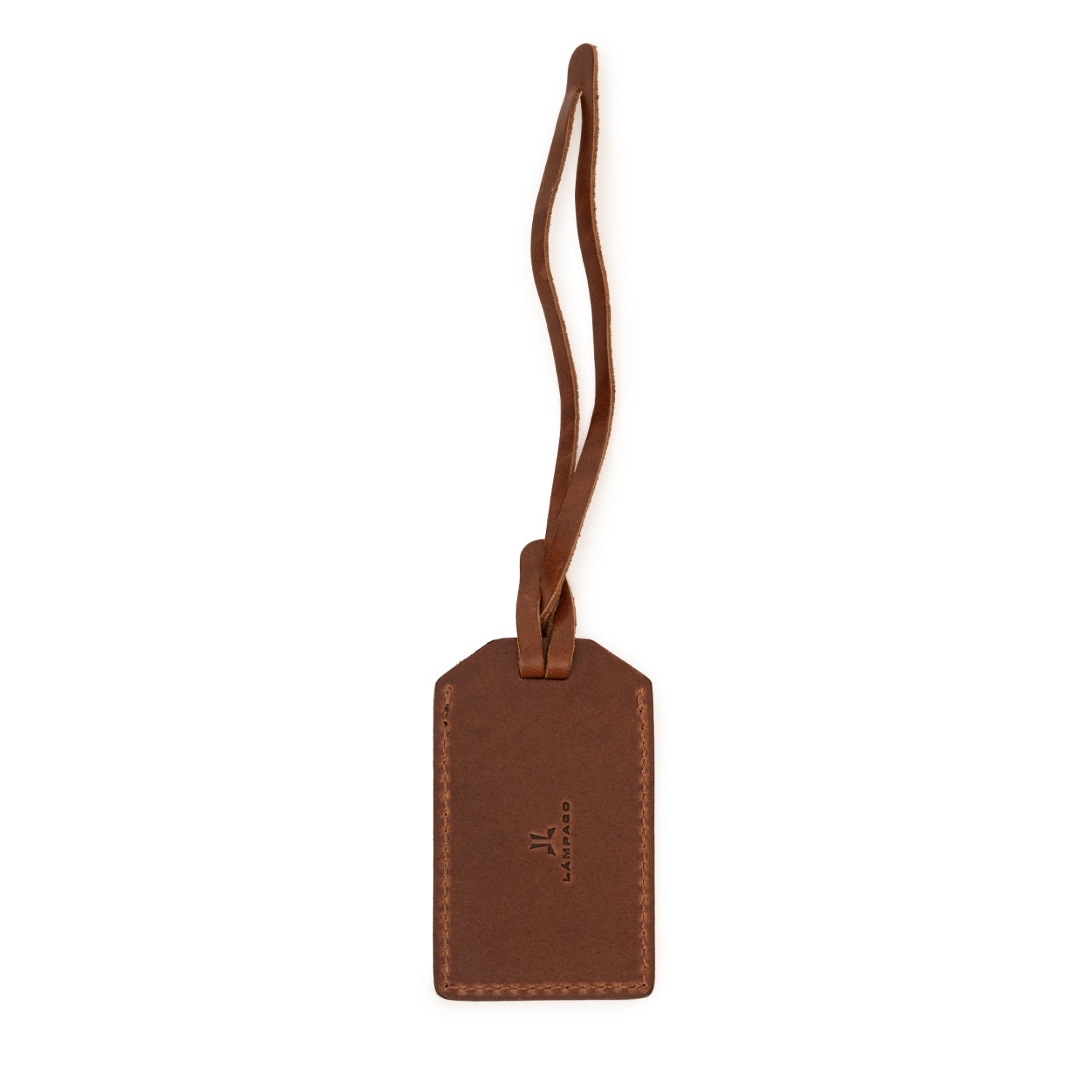 Lampago Leather Luggage Tag with Cover