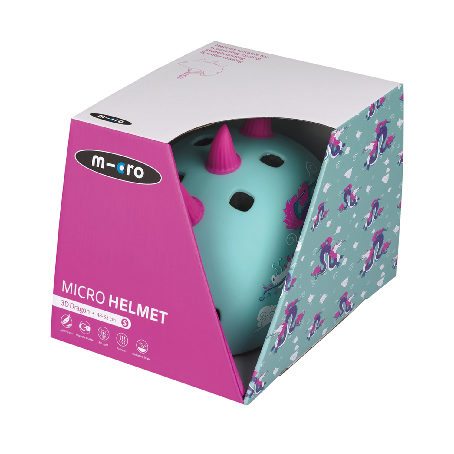 Micro Helmet - 3D Dragon S