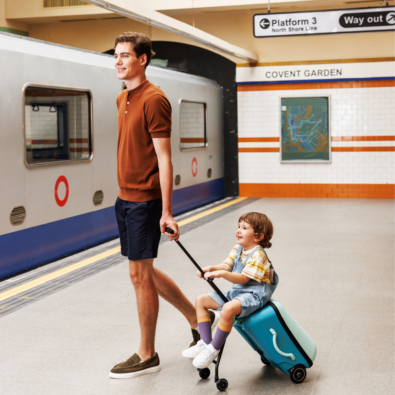 Micro Ride On Luggage Eazy Allrounder - Blue